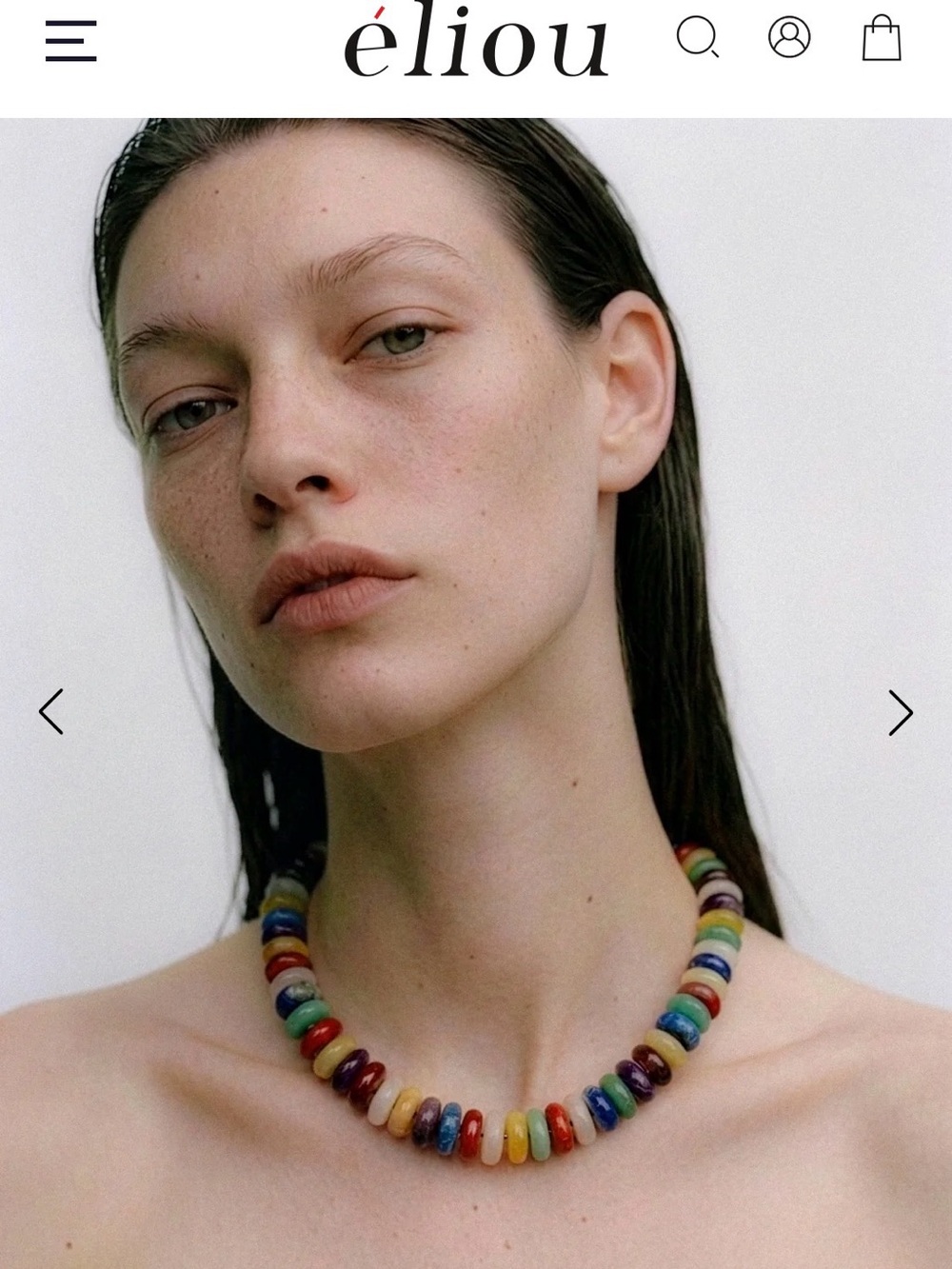 African beach glass limited edition Multicolor Glass Bead Necklace
